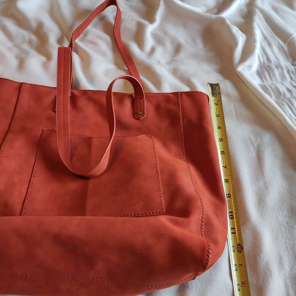 Universal Thread Vibrant Burnt Orange Tote Bag – Bold & Spacious Fall Carryall - Picture 9 of 12